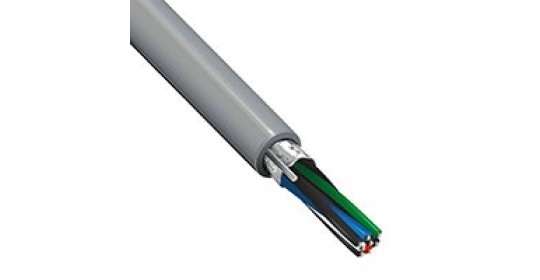 Cable Control 4Pair 24AWG T/Cu /Over Scrd PVC 100m/Roll – Grey