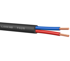 Cable Loudspeaker Twinax 2C 2.5sqmm Unscreened HFTS25 500m/Roll – Black