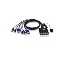 Cable KVM 2-port USB - 0.9m