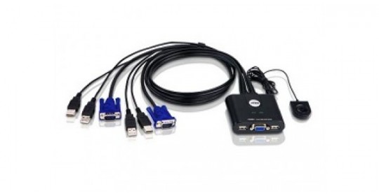 Cable KVM 2-port USB - 0.9m
