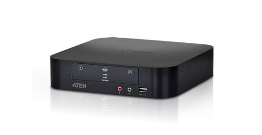 KVMP 2-Port USB2.0 Mini Display Port Dual View Mini-TOSLINK