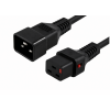 Secure IEC C19 To C20 Power Cord 2m Heavy Duty Black.