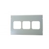 Frame For Fan Assy For 3 Single Fans W/3 Cutout-RAL7035