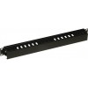 Cable Manager 1U W/ Plastic Ducts H40 D60 - RAL9005