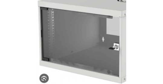 Door Front Glass 6U W600 - RAL7035