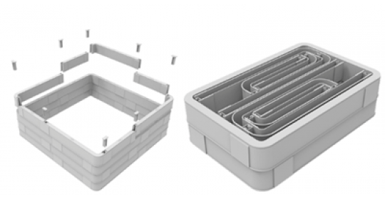 Cham C4Ultima 1.5x1.5x0.75M W/base+Galv Fram+Coc CVR+Cbl Fr 