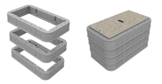 Cham C4 Ultima 915x445x750mm W/Conc. Cover STL Frame,4Duct