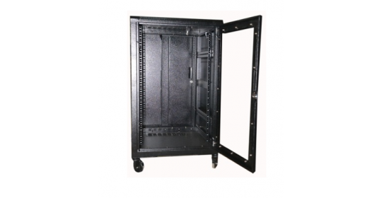Cabinet 18U W600 D600 With Back Door S/bolted - RAL7021