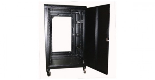 Cabinet 18U W600 D800 With Back Door S/bolted - RAL7021