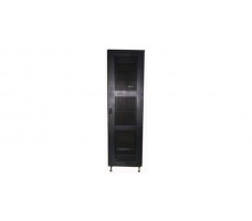 Cabinet 42U W600 D800 With Back Door S/bolted - Black