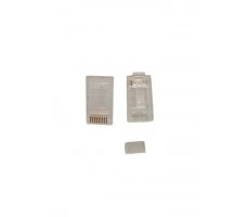 Connector RJ45 CAT6 50micron , Gold Plated W/Guide