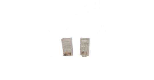 Connector RJ45 CAT6 50 Mic Gold Plated W/Built In Slot