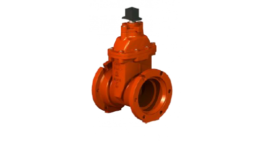 6",NRS GV ANSI, F-501-W, Resileint Wedge, 300 PSI,ULFM/QCD