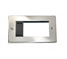Face Plate Chrome Double Gang (Quad Face Plate)