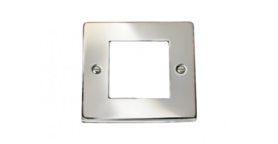  Face Plate Chrome Single Gang (Double Face Plate)