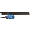 PDU 6Way Horizontal UK(BS536) W/16A Commando Plug 3m-BK