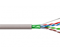 Cat5e Shielded Network Cable 500m Roll Grey PVC Jacket.