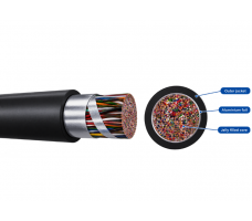 10 Pair Outdoor Telecom Cable 0.63mm Screened Jelly Filled. 10 Pair Outdoor Telecom Cable 0.63mm Screened Jelly Filled.