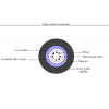 Cable In/Out FO 8C 9/125 CLT DIEL LSOH – Black