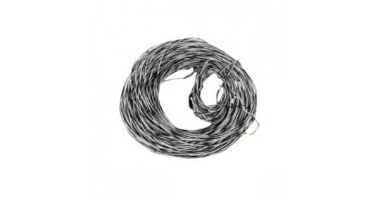 Cable Jumper Wire 1X0.5 CS13A White/Black Tinned 100m