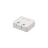 Wallmount Outlet Box RJ45 Dual With Shutter