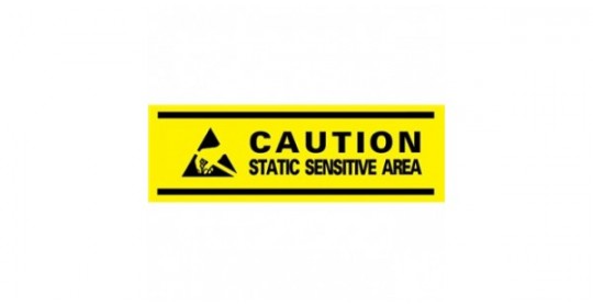 Caution Static Sensitive Area Aisle Marking Tape, 3" X 54'  Ideal For ESD-Safe Area Designation