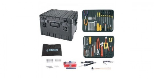 Jensen Tools JTK-17RLC Kit in Roto-Rugged™ Wheeled Recessed Latch Case
