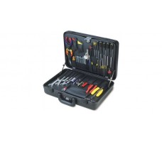 Jensen Tools JTK-32S Electronic Equipment Installation & Service Kit in Slimline Poly Attache Case