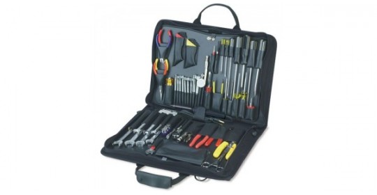 Jensen Tools JTK-32Z Electronic Equipment Installation & Service Kit in Single Black Cordura Case