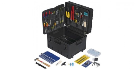 Jensen Tools JTK-87RLC Kit in 12" Roto Rugged™ Wheeled Case W/ Recessed Latches