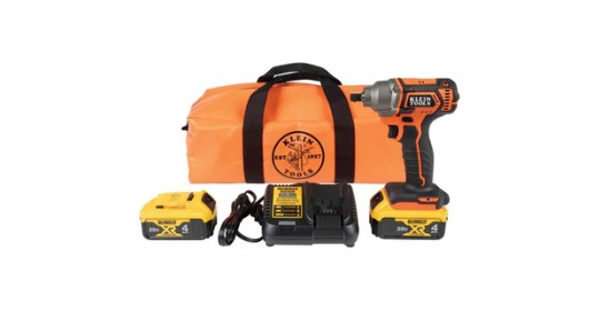 Battery-Operated Compact Impact Wrench, 1/2-Inch Detent Pin, Full Kit