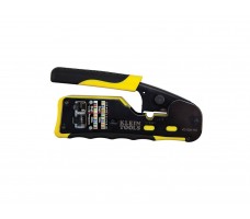 Ratcheting Cable Crimper / Stripper / Cutter For Pass-Thru