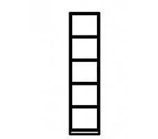 Wall-standing shelf unit 2 FH (D 650). Wall-standing shelf unit 2 FH (D 650).