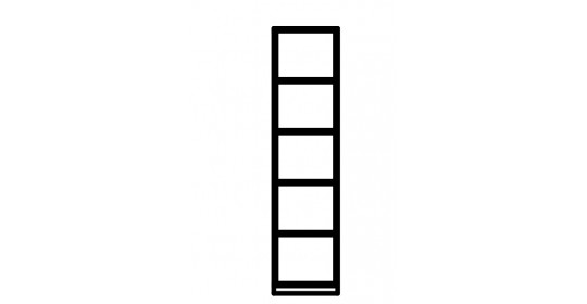 Wall-standing shelf unit 2 FH(D 430).