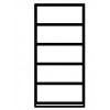 Wall-standing shelf unit 5 FH (D 430). Wall-standing shelf unit 5 FH (D 430).