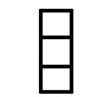 Stackable shelf unit 3 FH (D650).