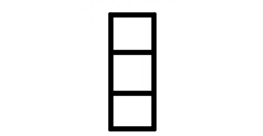 Stackable shelf unit 2 FH (D650). Stackable shelf unit 2 FH (D650).