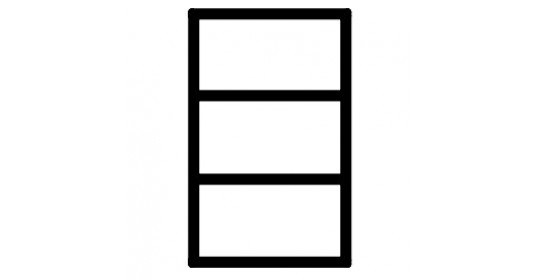 Stackable shelf unit 3 FH (D430).