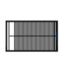 Stackable cabinet with tambour doors 2 FH (D 430).