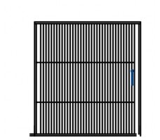 Stackable cabinet with tambour doors 3 FH (D 430).