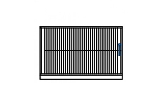 Cabinet with tambour doors 2 FH (D 650). Cabinet with tambour doors 2 FH (D 650).