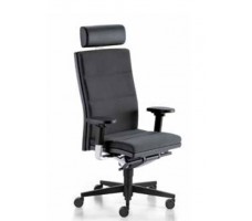 Mr. 24h, black fabric, armrests, head rest.