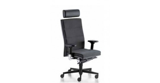 Mr. 24h, black fabric, armrests, head rest.