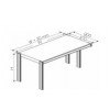 Combi Desk without office pedestal,left,W1710,H750,D870.