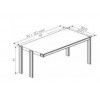 Combi Desk without office pedestal,right,W1710,H750,D870.