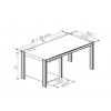 Desk with 19” office pedestal,left, W1710,H750,D670(CRS).