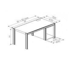 Desk with 19” office pedestal,right, W1710,H750,D670(CRS).