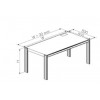 Desk without office pedestal,depth 800 mm.