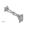 Tube Mount System Type G, for top screen mounting column (150x200 mm).