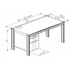 Desk with left office pedestal(150 + 300 mm),depth 670mm(CRS). Desk with left office pedestal(150 + 300 mm),depth 670mm(CRS).